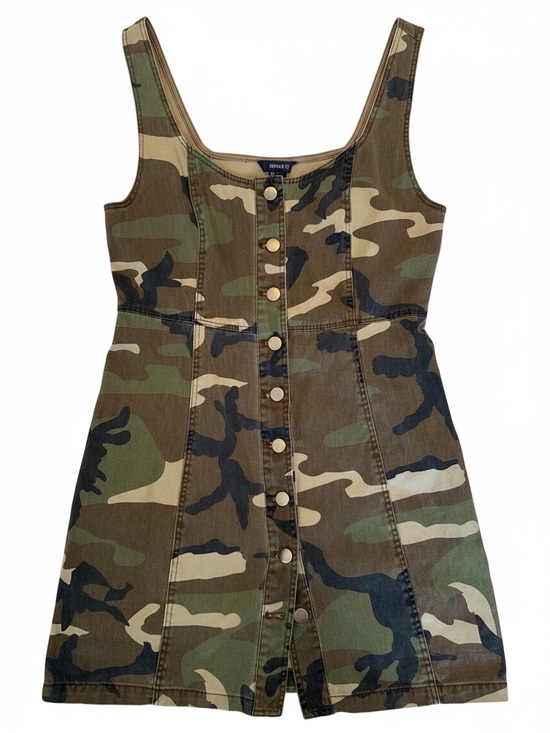 Forever 21 Dresses & Skirts - Camouflage button-front mini dress (Size L)
